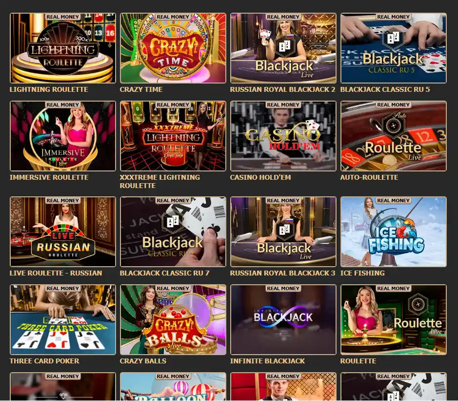 Live Casino Rox: рулетка, блэкджек, Crazy Time и покер с живыми крупье